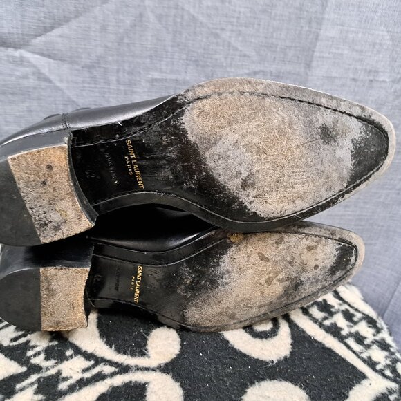 Saint Laurent Paris Wyatt 30 Chelsea Boots Black Leather Size 42 (US 9) main image 5